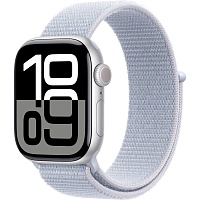 Смарт-часы Apple Watch Series 10 GPS 42mm Silver Aluminum Case with Blue Cloud Sport Loop (MWWD3)
