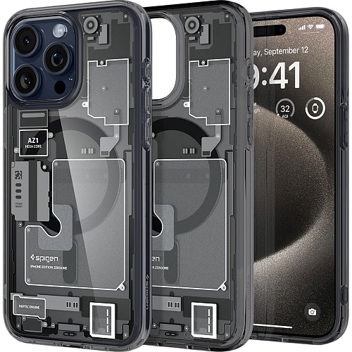 Чехол Spigen Ultra Hybrid MagSafe Zero One Case для Apple iPhone 15 Pro Max Black (ACS06582)
