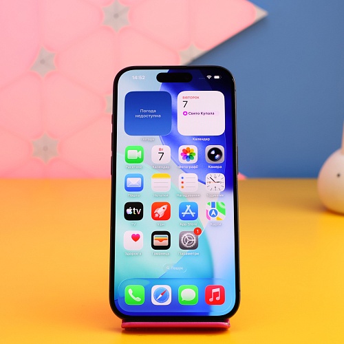Смартфон Apple iPhone 15 Pro 128GB Black Titanium (MTUV3) Б/У