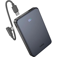 Внешний аккумулятор Hoco J170 Starlight 10000mAh 22.5W Metal Gray (6942007672696)