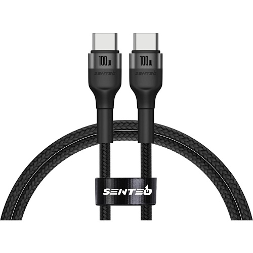 Кабель Senteo ST-01 Montes Series USB-C to USB-C 100W 1.2m Black