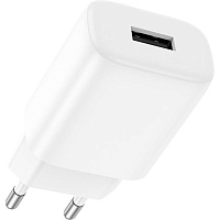 Сетевое зарядное устройство Hoco C134A Solid White (6942007621304)