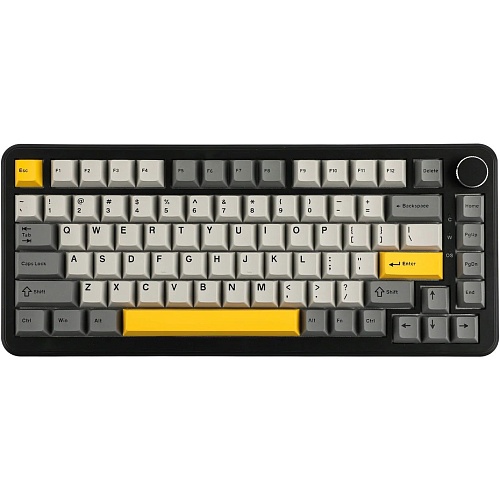 Клавиатура Ajazz AK820 MAX Magnetic Switch Black/Gray/Yellow RGB (AK820MAX-WM-BGY)