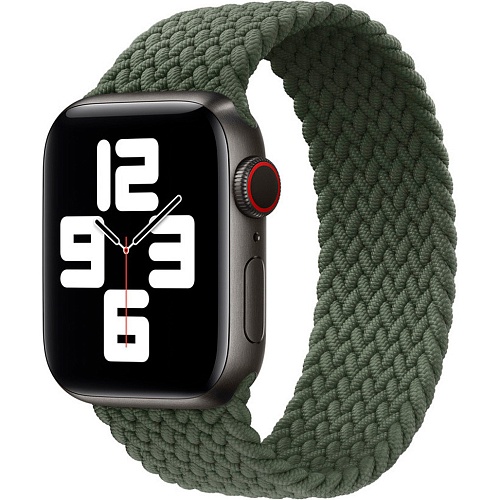Ремешок Braided Solo Loop Band для Apple Watch 38/40/41mm Inverness Green Size 6 144mm