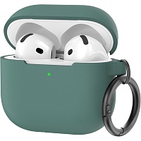 Чехол AhaStyle Colorful Silicone Case для AirPods 4 Midnight Green