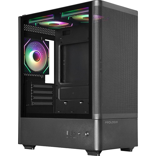Корпус Prologix Lumi GM-01MAB Mesh Black