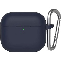 Чехол Blueo Liquid Silicone Case+Carbine для AirPods 4 Deep Blue (B44-A4DBL)