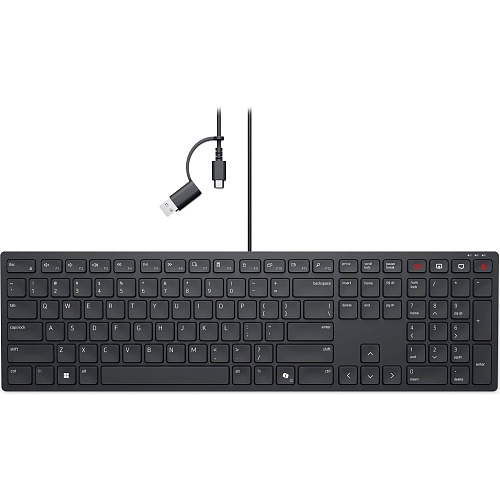 Клавіатура Dell Pro Wired Collaboration Keyboard KB525C (580-BBTG) - придбати в Дніпрі, Україні: ціна, характеристики | інтернет-магазин TOUCH