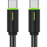 Кабель Usams SJ734 USB-C to USB-C 60W 5A 1.0m Black - придбати в Дніпрі, Україні: ціна, характеристики | інтернет-магазин TOUCH