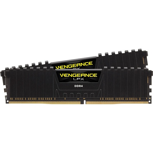 Модуль памяти DDR4 Corsair Vengeance LPX 2x32GB 3000MHz Black (CMK64GX4M2D3000C16)