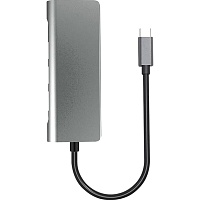USB-хаб Prologix 7-in-1 Type-C to HDMI+2xUSB3.0+PD+Lan+TF+SD (PR-WUC-105B)