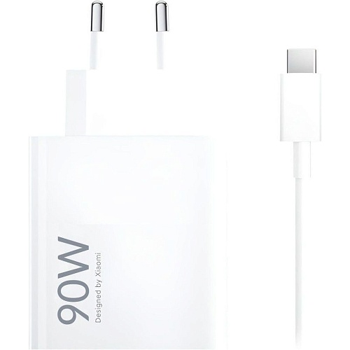 Сетевое зарядное устройство Xiaomi HyperCharge 90W + Сable USB-A - USB-C White (BHR07ZBEU)