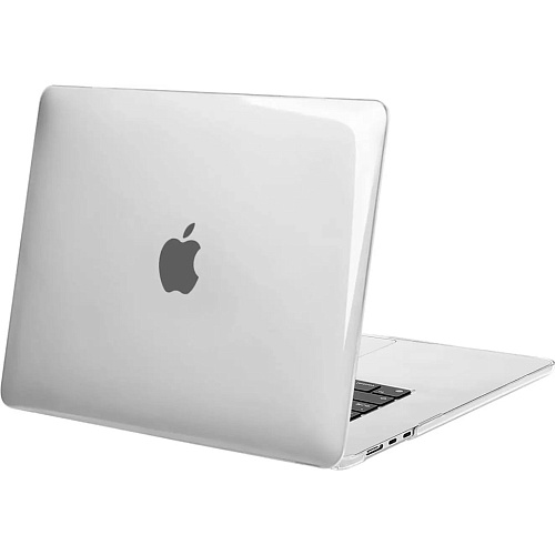 Пластиковая накладка (верх и низ) HardShell Case для Apple MacBook Air 15.3" M2 A2941 2023 Crystal Grey 