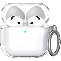 Чехол AhaStyle Transparent TPU Silicone Case для AirPods 4 Clear