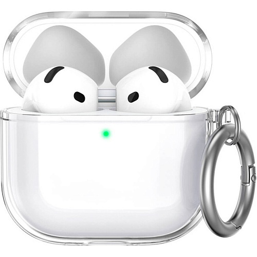 Чехол AhaStyle Transparent TPU Silicone Case для AirPods 4 Clear
