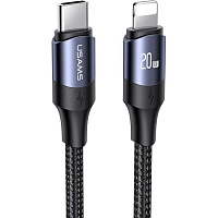 Кабель Usams US-SJ522 U71 USB-C to Lightning 20W 2m Black (SJ522USB01) - придбати в Дніпрі, Україні: ціна, характеристики | інтернет-магазин TOUCH