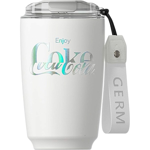Термокружка GERM Mocha Series Coca-Cola 430мл Aurora White (GE-CK22AW-B9) Уценка