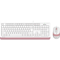 Комплект (клавиатура + мышь) A4Tech Fstyler F1010 White/Pink