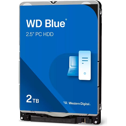 Жесткий диск 2.5" WD Blue HDD 2TB SATA 128MB (WD20SPZX)