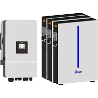 Система хранения энергии Deye SUN-10K-SG05LP3-EU-SM2 10kW + 3 АКБ RW-M6.1-B 18.4kWh (51.2V/120Ah/6144Wh)