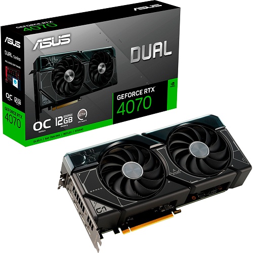 Видеокарта Asus Dual GeForce RTX 4070 12GB GDDR6X (90YV0IZ2-M0NA00)