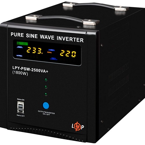 Источник бесперебойного питания (ИБП) LogicPower LPY-PSW-2500VA+ 1800Вт (22874)
