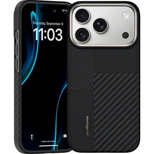 Чехол Benks Montage ArmorAir Kevlar Case 600D/1500D Magnetic для Apple iPhone 17 Pro Max Black