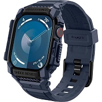 Чехол-ремешок Spigen Rugged Armor Pro для Apple Watch 46mm Navy Blue (ACS08606)