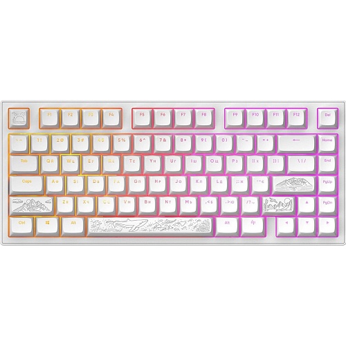 Клавіатура Dark Project ALU81 Terra Nostra ENG/UA White (DPKB_NOSTRA_81_ANSI_WHITE_UA) - придбати в Дніпрі, Україні: ціна, характеристики | інтернет-магазин TOUCH