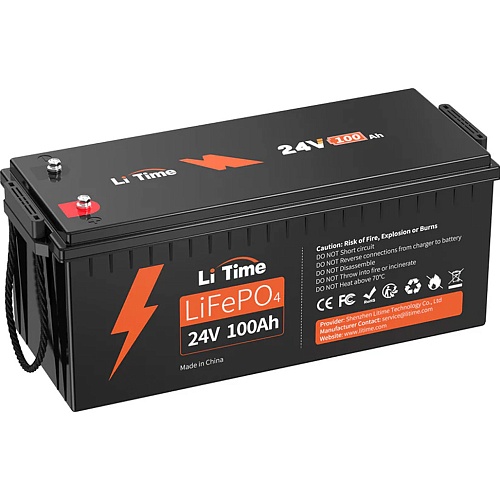 Аккумулятор Li Time LiFePO4 24V (25.6V/100Ah/2560Wh) (Li-Time LiFePO4 256V*100)