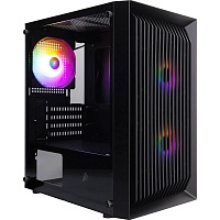 Корпус 1stPlayer BS-2-BK-3F1 Black