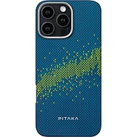 Чехол Pitaka MagEZ Tactile Woven StarPeak Lumintex для Apple iPhone 16 Pro Max Milky Way Galaxy (KI1604PMYG)
