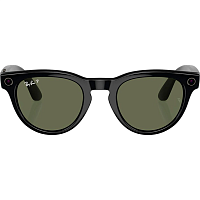 Смарт-очки Ray-Ban Meta Headliner Shiny Black Frame/Green Lenses (RW4009 601/9A 50-23) Уценка