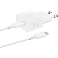 Сетевое зарядное устройство Samsung 25W + Cable USB-С to USB-С White (EP-T2510XWEGEU)