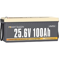 Акумулятор Power Queen LiFePO4 24V (25.6V/100Ah/2560Wh) (BMS 100A/100A) (PowerQueen-25.6V100Ah) - придбати в Дніпрі, Україні: ціна, характеристики | інтернет-магазин TOUCH