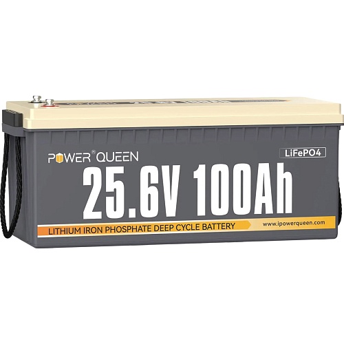 Аккумулятор Power Queen LiFePO4 24V (25.6V/100Ah/2560Wh) (BMS 100A/100A) (PowerQueen-25.6V100Ah)