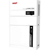 Гибридный солнечный инвертор Must HBP-5548ES 5550W + АКБ LiFePo4 (51.2V/100Ah/5120Wh)