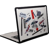 Пластиковая накладка (верх и низ) Skinarma HENKO для Apple MacBook Air 15" M2-M5 2023-2026 Frost Clear (SK-2023MBA15-HENFRT)