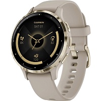 Смарт-часы Garmin Venu 3S Soft Gold Stainless Steel Bezel with French Gray Case and Silicone Band (010-02785-02/52)