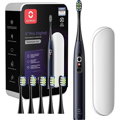 Электрическая зубная щетка Oclean X Plus Pro Digital Blue