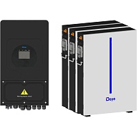 Система хранения энергии Deye SUN-5K-SG03 Black 5kW + 3 АКБ RW-M6.1-B 18.4kWh (51.2V/120Ah/6144Wh)