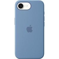 Чехол Silicone Case with MagSafe для Apple iPhone 17e/ 16e Winter Blue AAA