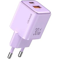 Мережевий зарядний пристрій Usams US-CC189 30W Purple (CC189TC03) - придбати в Дніпрі, Україні: ціна, характеристики | інтернет-магазин TOUCH