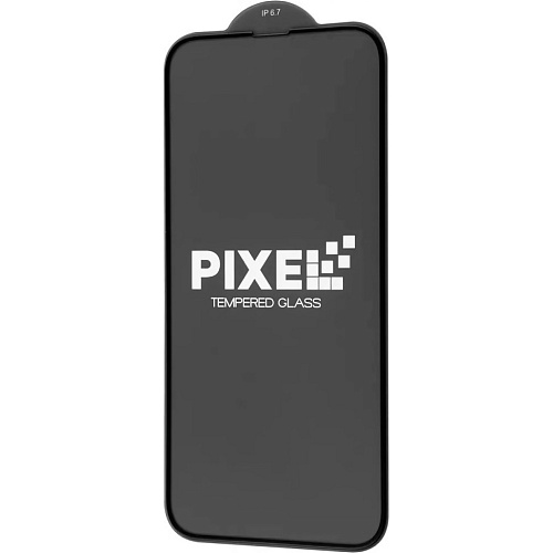 Защитное стекло Pixel Full Screen для Apple iPhone 14 Pro Max/ 15 Plus/ 16 Plus Black