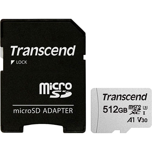 Карта пам'яті Transcend microSDXC 300S 512GB UHS-I (U3) + adapter SD (TS512GUSD300S-A) - придбати в Дніпрі, Україні: ціна, характеристики | інтернет-магазин TOUCH