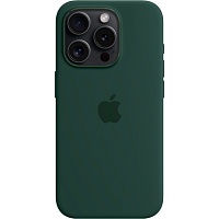 Чехол Silicone Case для Apple iPhone 15 Pro Forest Green AA