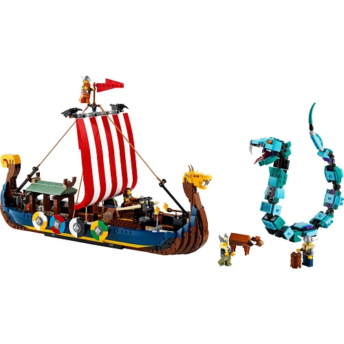 Конструктор LEGO Creator Корабль викингов и Мидгардский змей (31132)