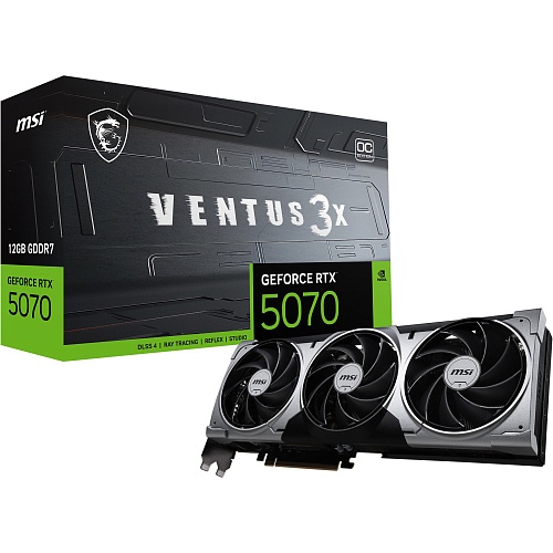 Видеокарта MSI GeForce RTX 5070 12G Ventus 3X OC (G5070-12V3C/912-V532-001) EU 