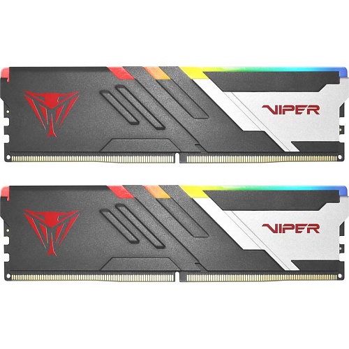 Модуль памяти DDR5 Patriot Viper Venom RGB 2x32GB 6000MHz Black (PVVR564G600C36K)