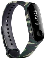 Ремешок силиконовый для Xiaomi MI Band 3/4 (Khaki Green)